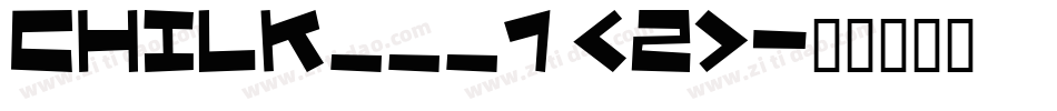 CHILK___1 (2)字体转换